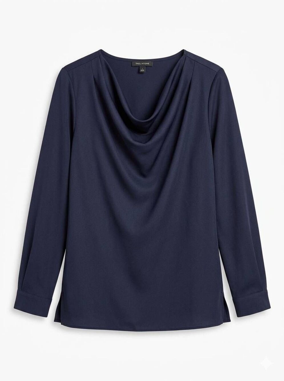 🔹️Talbots Black Cowl Neck Long Sleeve Top Size 6